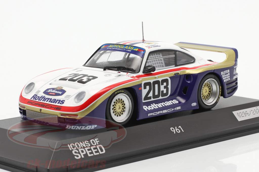 Porsche 961 #203 24h LeMans 1987 Haldi, Nierop, Metge 1:43 Spark