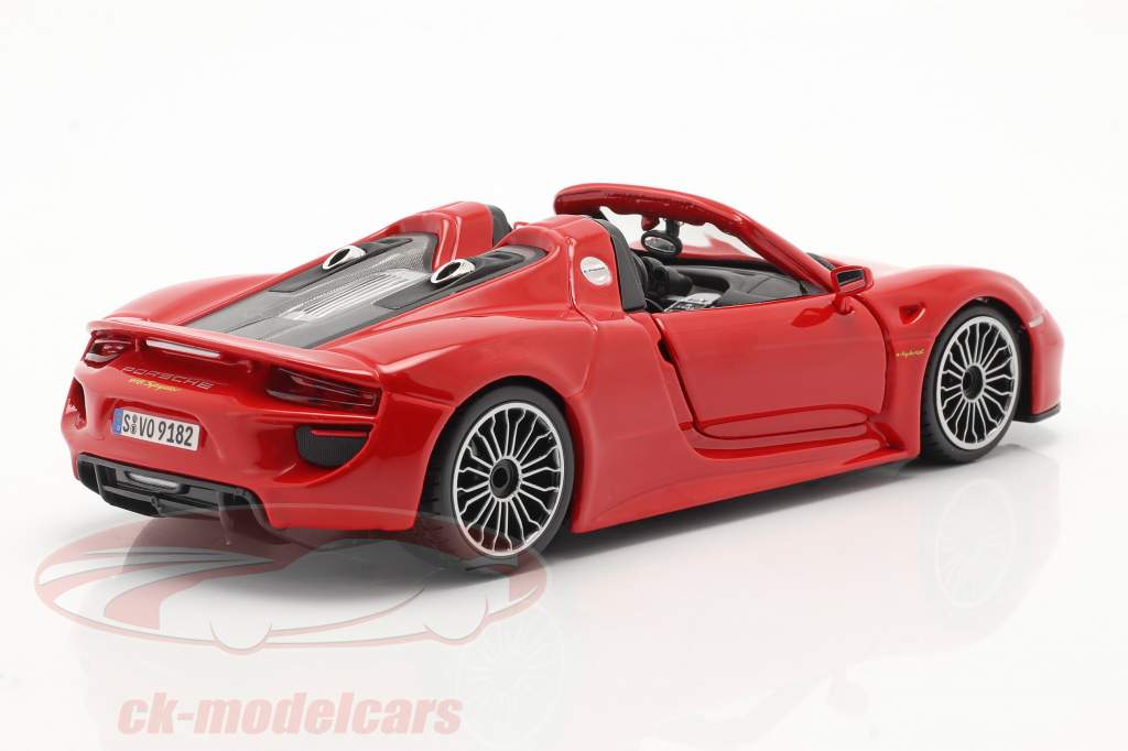 Porsche 918 Spyder Anno di costruzione 2015 rosso 1:24 Bburago