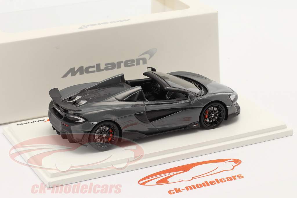 McLaren 600LT Spider Année de construction 2019 chicane gris 1:43 TrueScale