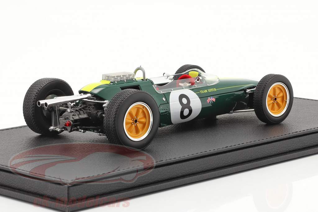 Jim Clark Lotus 25 #8 Sieger Italien GP F1 Weltmeister 1963 mit Vitrine 1:18 GP Replicas