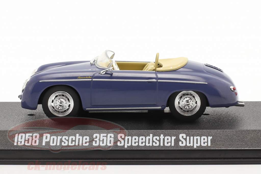 Porsche 356 Speedster Super Año de construcción 1958 aquamarine azul 1:43 Greenlight