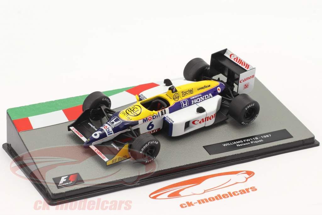 Die cast 1/43 Modellino Auto F1 Williams FW11B 1987 N Piquet 
