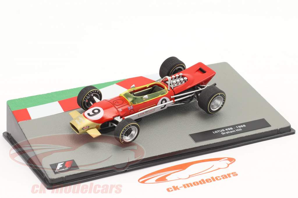 Graham Hill Lotus 49B #9 победитель Monaco GP формула 1 Чемпион мира 1968 1:43 Altaya