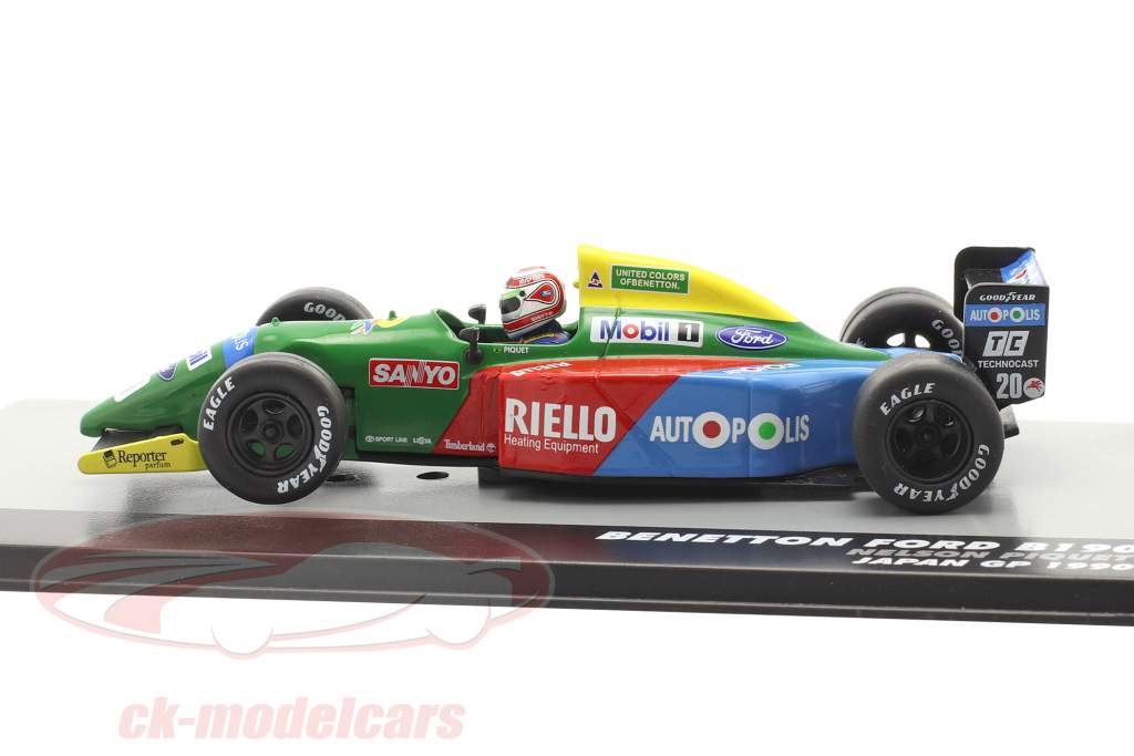 Nelson Piquet Benetton Ford B190 #20 vencedor Japão GP fórmula 1 1990 1:43 Altaya