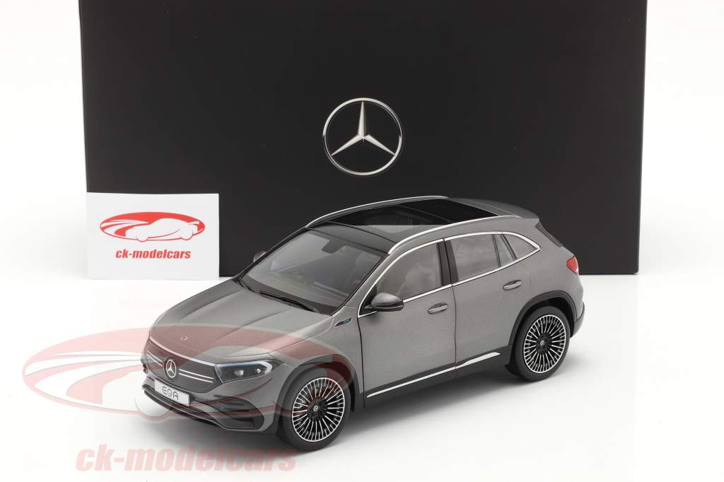 Mercedes-Benz EQA (H243) bouwjaar 2021 designo berg grijs magno 1:18 NZG
