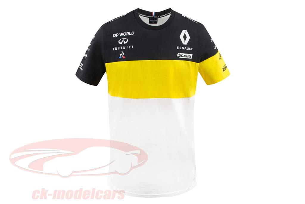Renault DP World F1 Team camiseta Fórmula 1 2020 Branco / amarelo / Preto