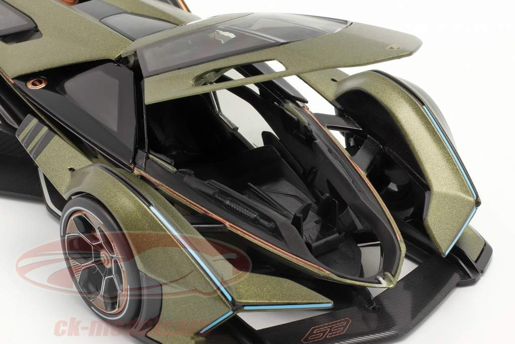 Lamborghini V12 Vision GT 橄榄 绿色 / 黑色的 1:18 Maisto