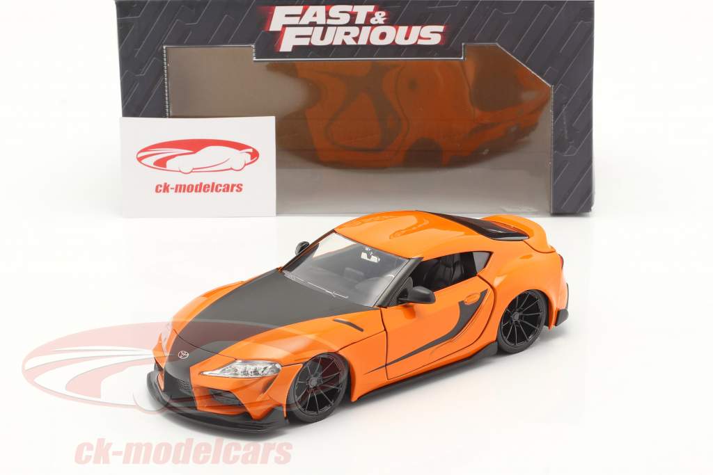 Han's Toyota GR Supra Fast & Furious 9 (2021) arancia / nero 1:24 Jada Toys