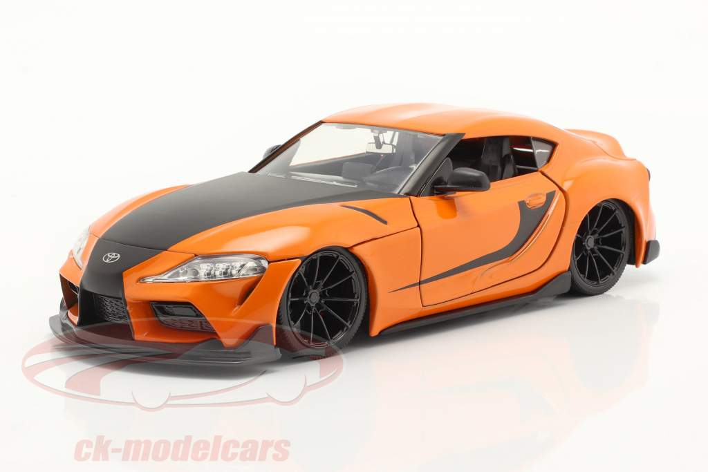 Han's Toyota GR Supra Fast & Furious 9 (2021) orange / schwarz 1:24 Jada Toys