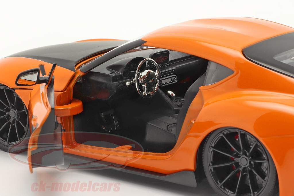 Han's Toyota GR Supra Fast & Furious 9 (2021) laranja / Preto 1:24 Jada Toys