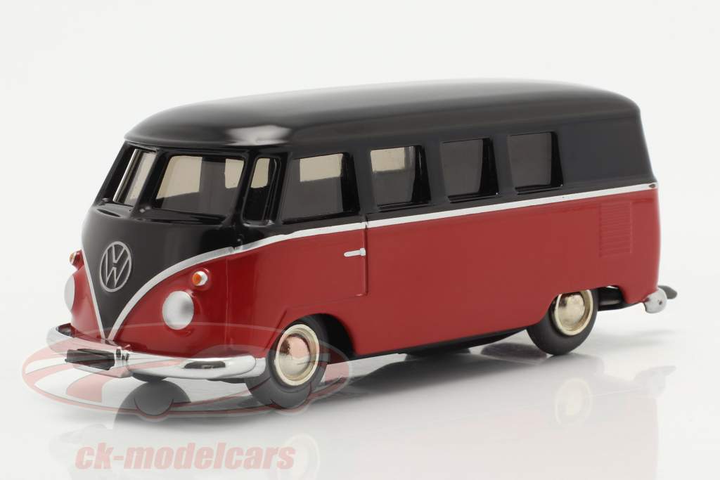 Micro Racer Volkswagen VW T1 厢式货车 黑色的 / 红色的 1:40 Schuco