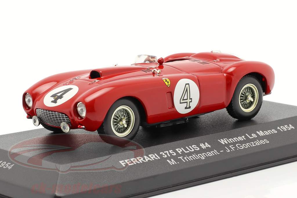 Ferrari 375 Plus #4 Ganador 24h LeMans 1954 Trintignant, Gonzales 1:43 Ixo