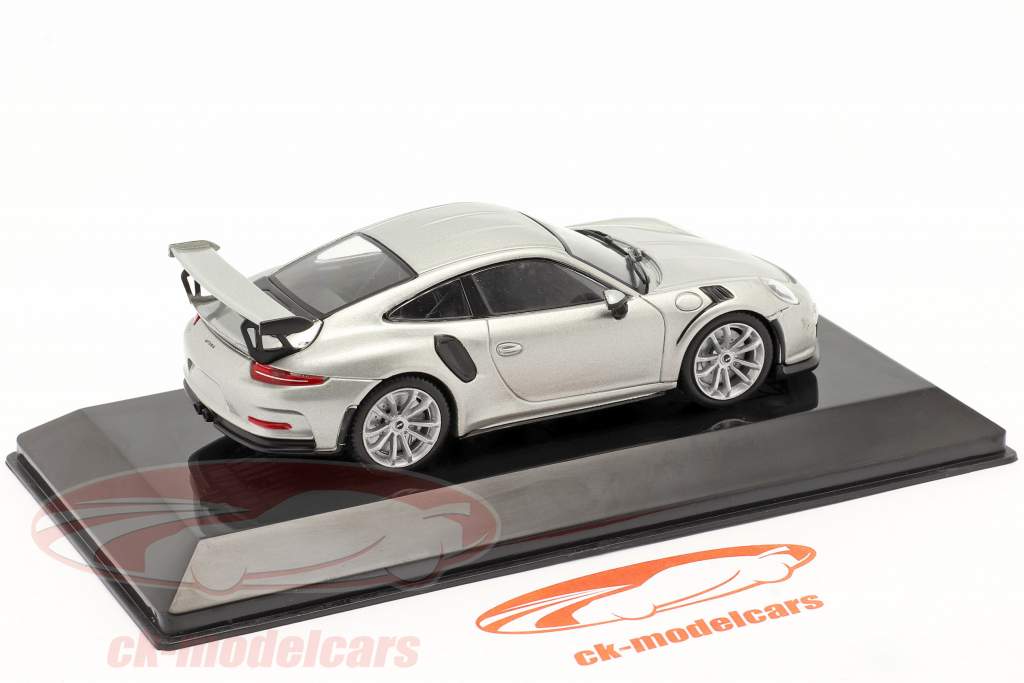 Porsche 911 (991) GT3 RS Année de construction 2017 argent métallique 1:43 Atlas