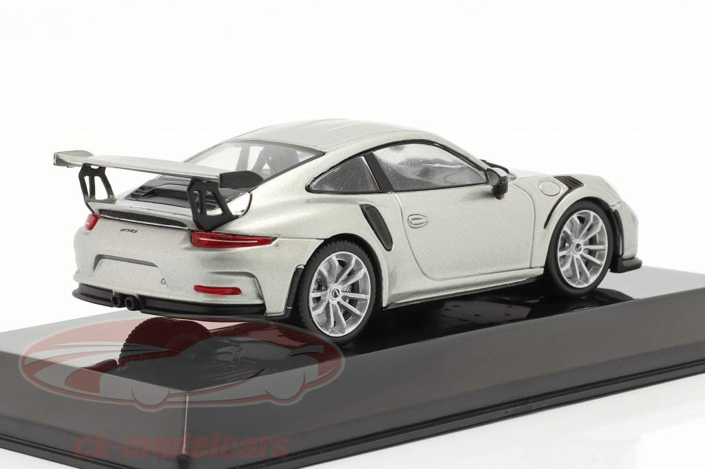 Porsche 911 (991) GT3 RS Año de construcción 2017 plata metálico 1:43 Atlas