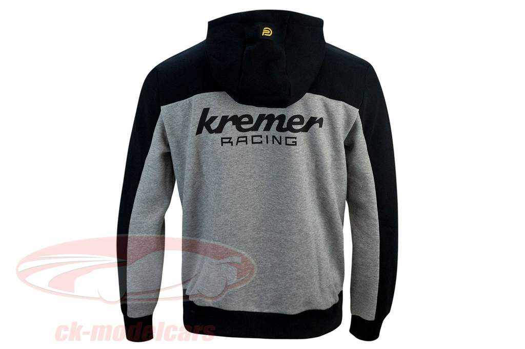 Sweatshirt à capuche Kremer Racing Team Vaillant gris / noir
