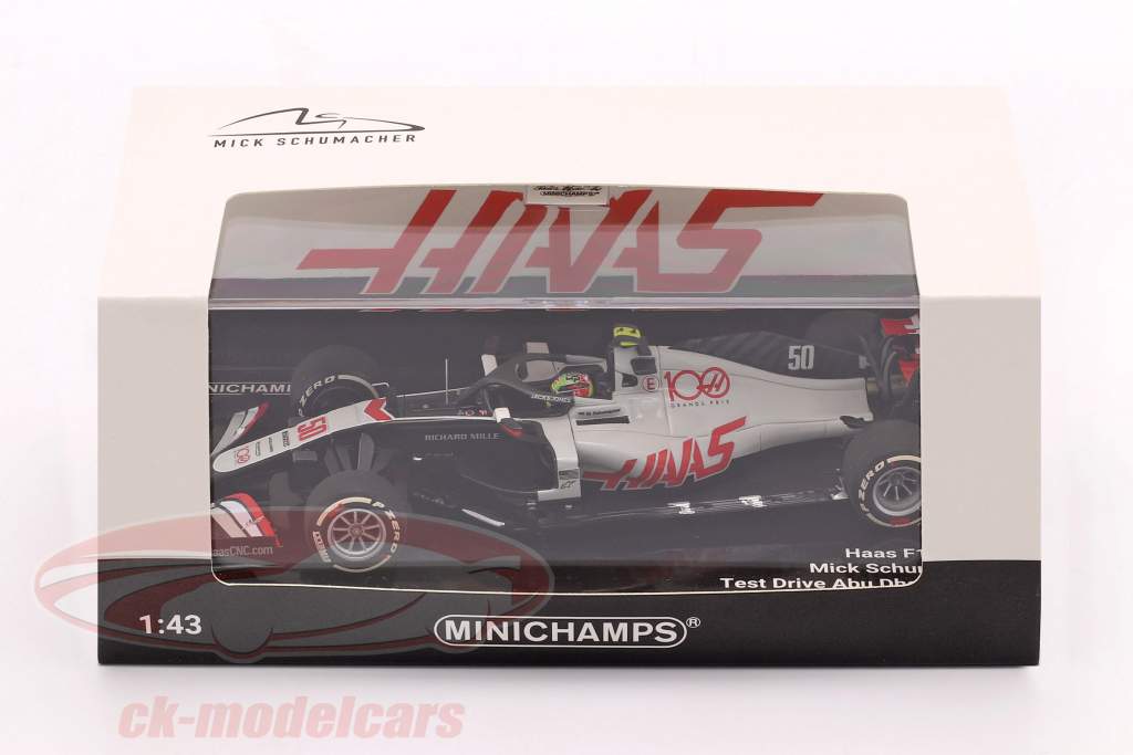 Mick Schumacher Haas VF-20 #50 Abu Dhabi Test formel 1 2020 1:43 Minichamps