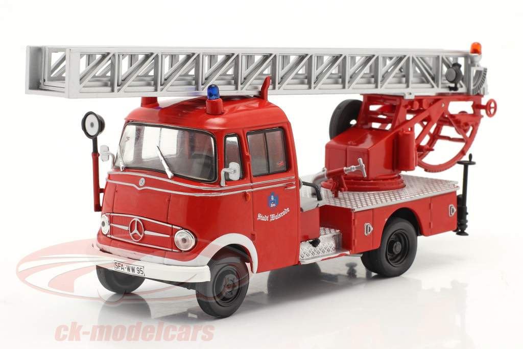Mercedes-Benz L319 pompiers Walsrode Avec Échelle tournante rouge 1:43 Altaya