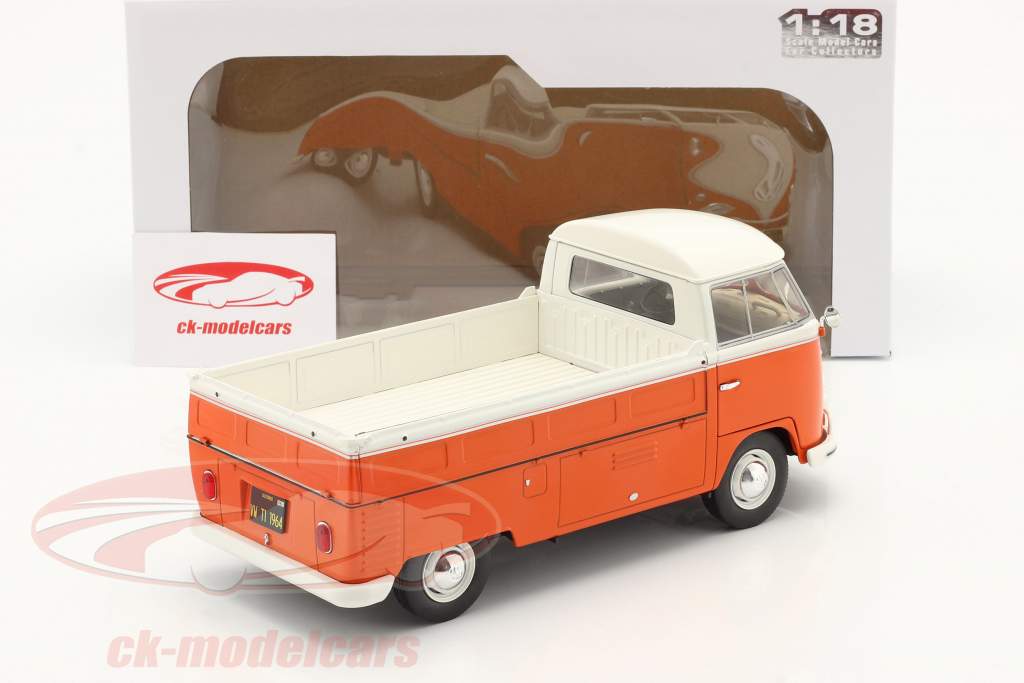Volkswagen VW T1 Pick-Up 1950 橙子 / 白色的 1:18 Solido