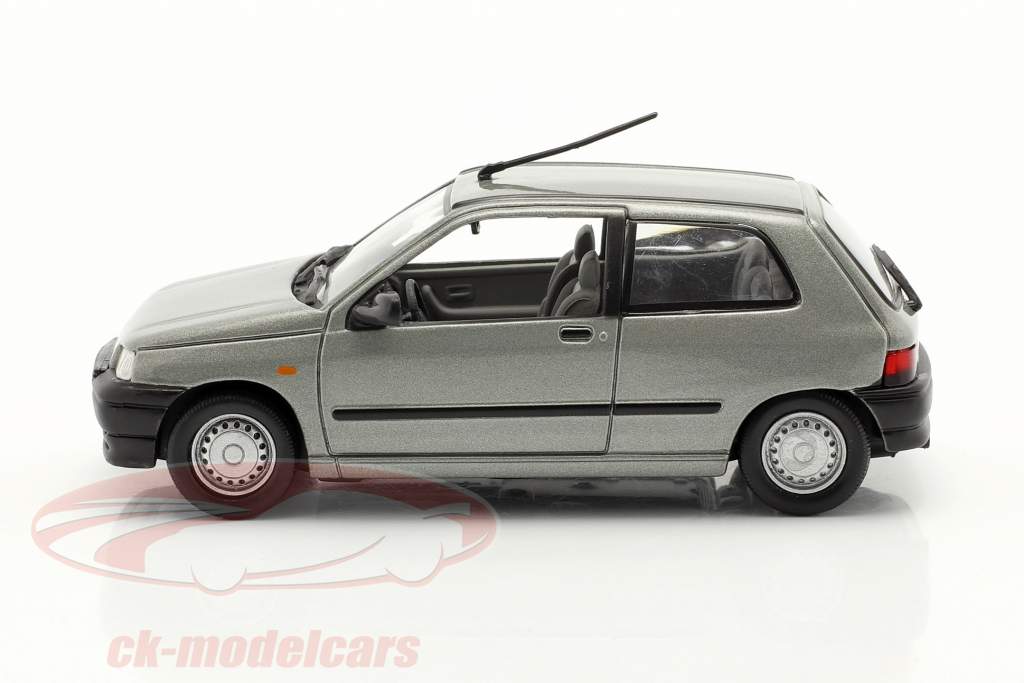 Renault Clio Année de construction 1990 argent métallique 1:43 Norev