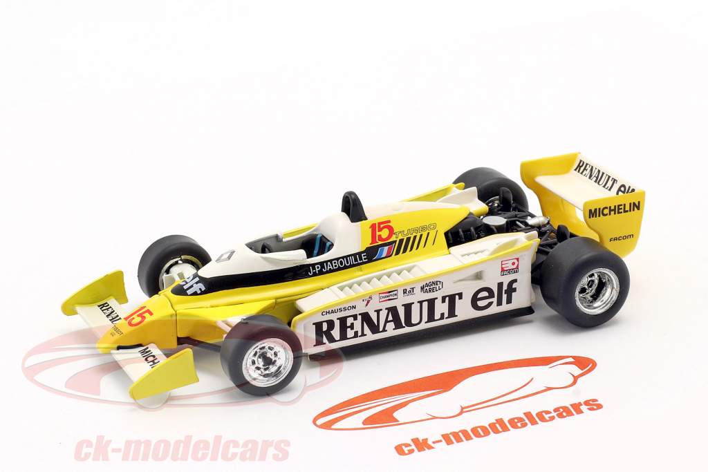 Jean Pierre Jabouille Renault RE20 Turbo 15 Formula 1980 1 18 GP Replicas Ubicaciondepersonas 