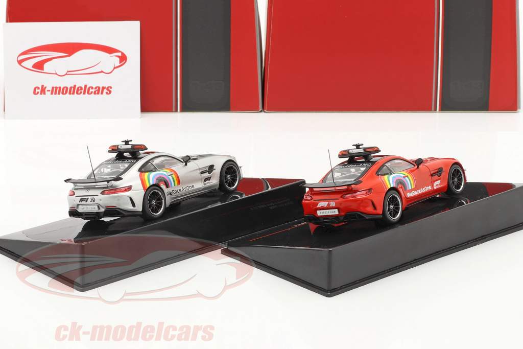 2-Car Set: Mercedes-Benz AMG GT-R Safety Car formule 1 2020 1:43 Ixo