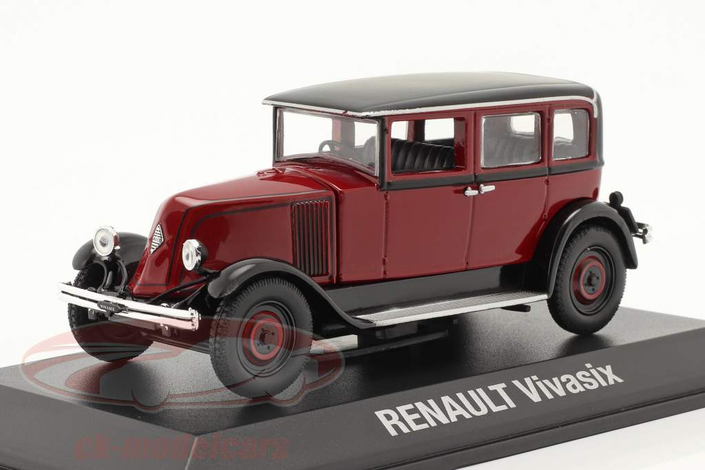 Renault Vivasix Type PG2 bouwjaar 1928 rood / zwart 1:43 Norev