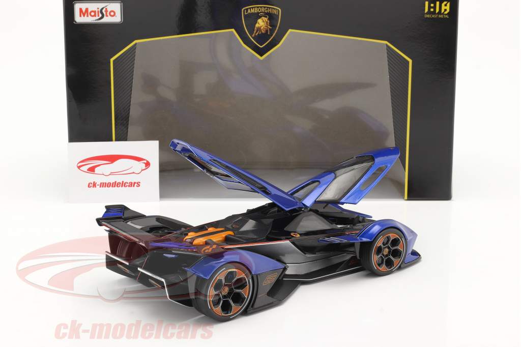 Lamborghini V12 Vision GT 2020 青 / 黒 1:18 Maisto