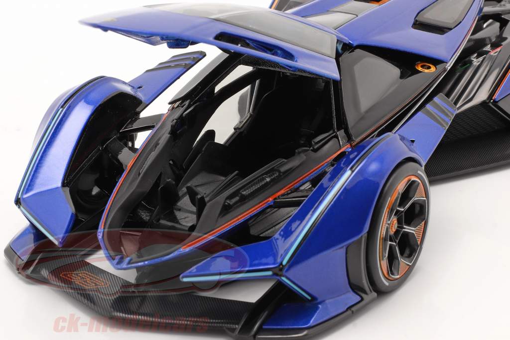 Lamborghini V12 Vision GT 2020 blauw / zwart 1:18 Maisto