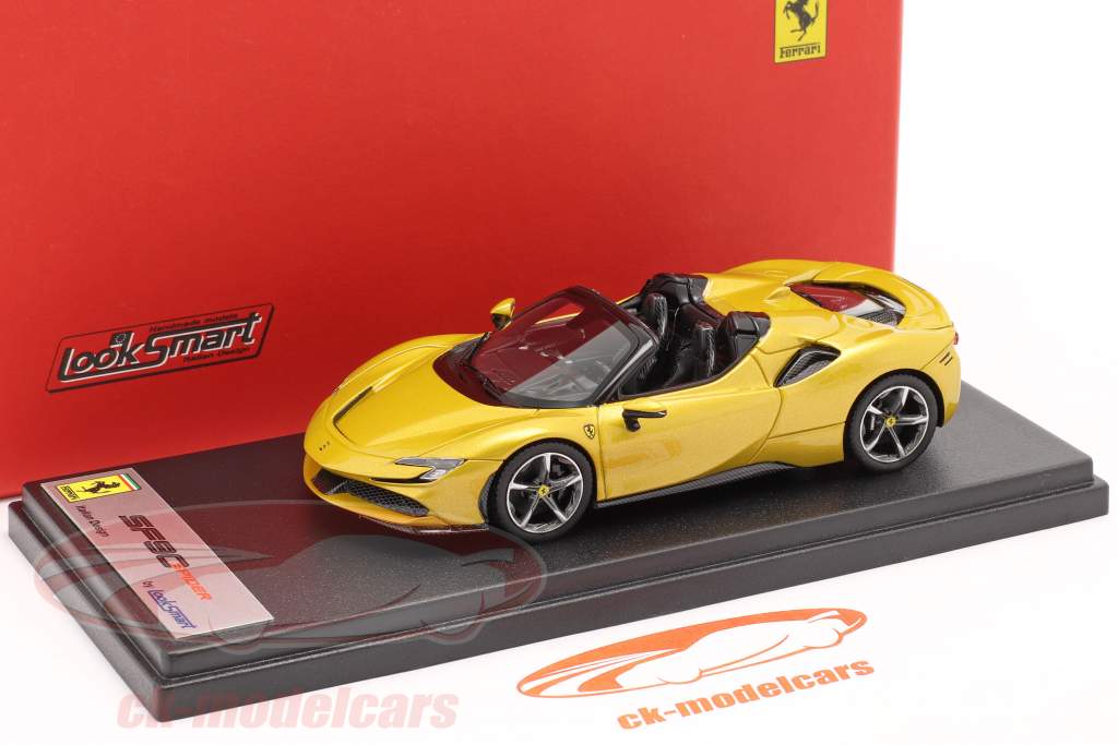 Ferrari SF90 Spider year 2021 Montecarlo yellow 1:43 LookSmart