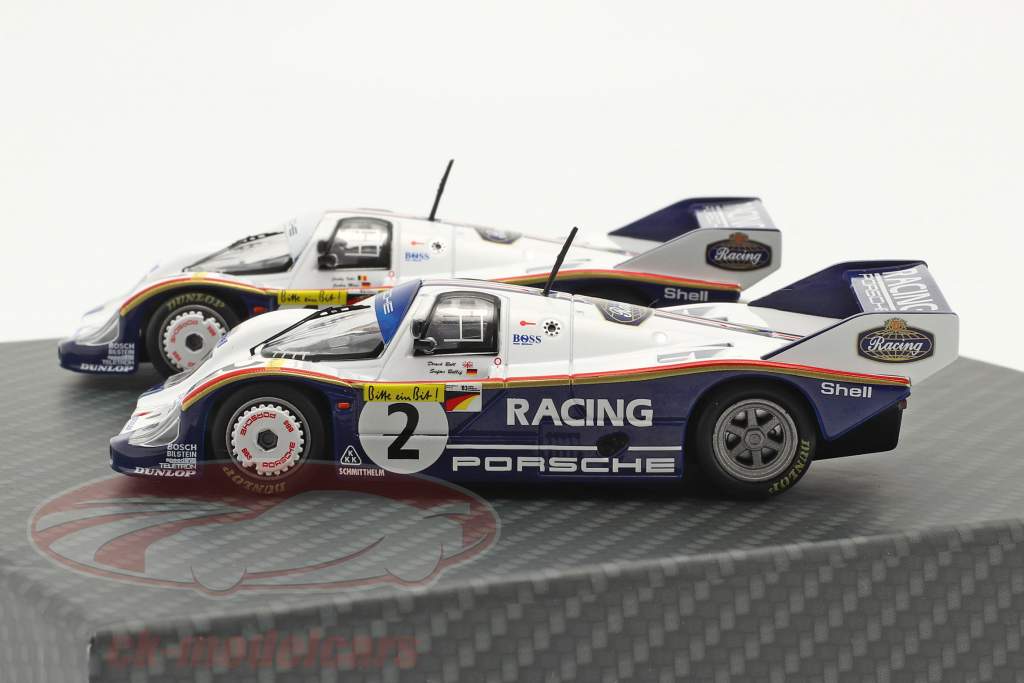 2 auto&#39;s Set Porsche 956K #1 & #2 1000km Nürburgring 1983 1:43 Werk83