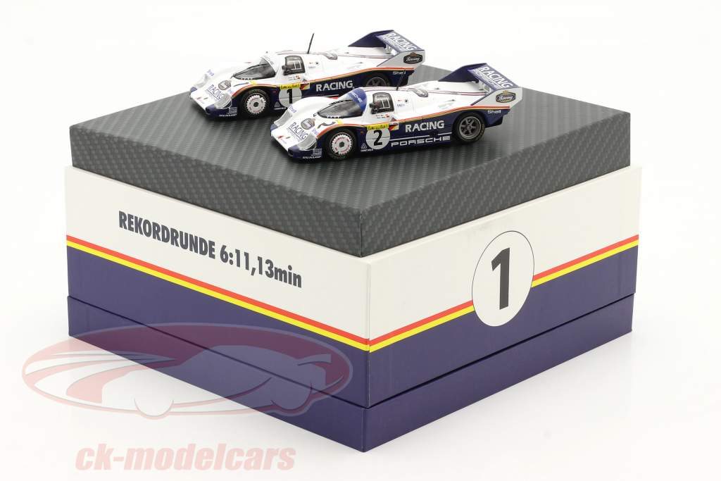 2-car Set Porsche 956K #1 & #2 1000km Nürburgring 1983 1:43 Werk83
