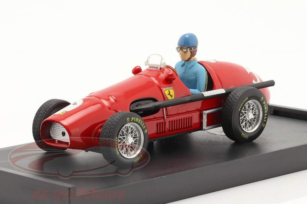 A. Ascari Ferrari 500F2 #5 británico GP fórmula 1 Campeón mundial 1953 1:43 Brumm