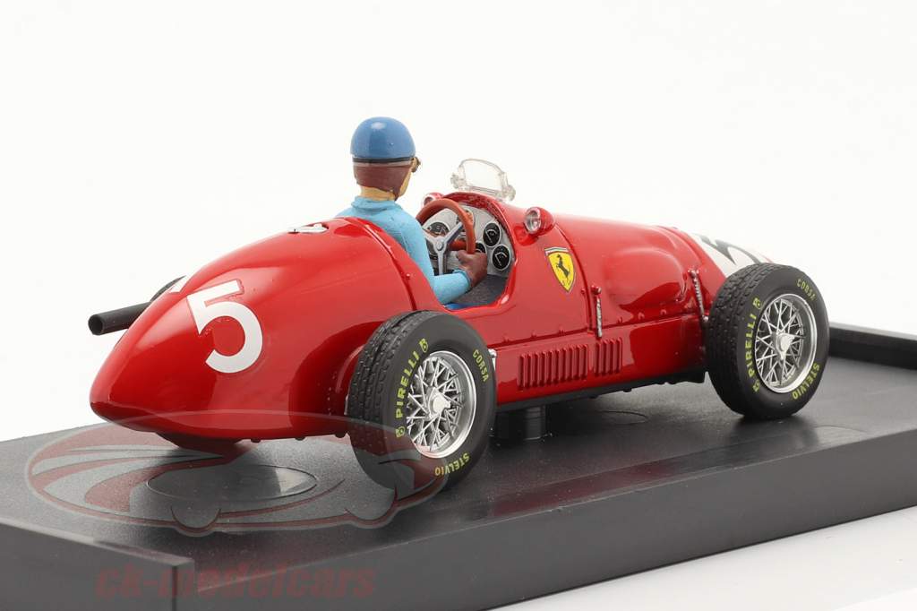 A. Ascari Ferrari 500F2 #5 britisk GP formel 1 Verdensmester 1953 1:43 Brumm