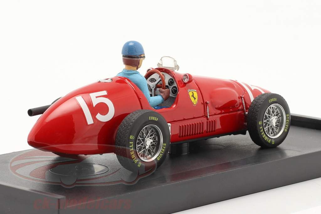 A. Ascari Ferrari 500F2 #15 British GP formula 1 World Champion 1952 1:43 Brumm