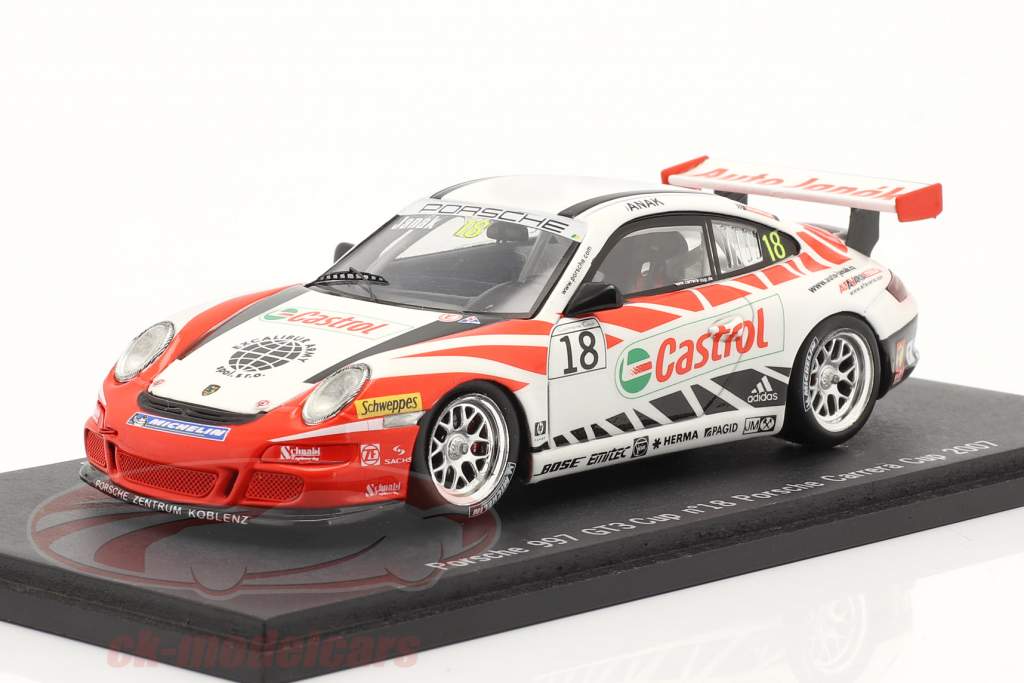 Porsche 911 (997) GT3 Cup #18 Porsche Carrera Cup 2007 Janak 1:43 Spark