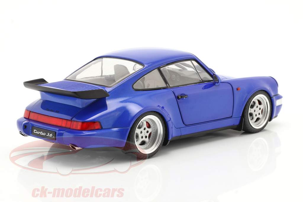 Porsche 911 Turbo 1990 Blue Electric 1/18 S1803405 SOLIDO 