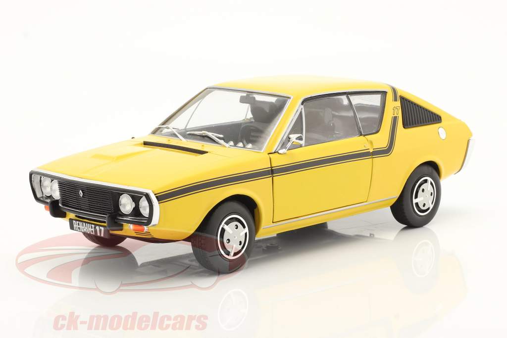 Renault 17 (R17) MK1 建设年份 1976 黄色 1:18 Solido