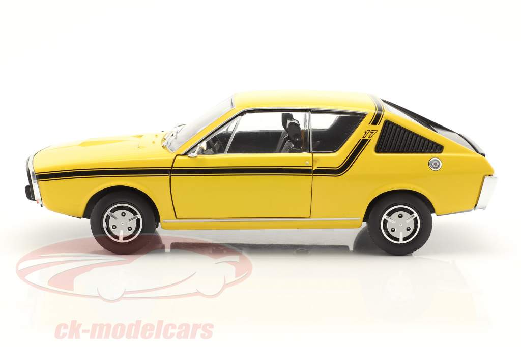 Renault 17 (R17) MK1 Ano de construção 1976 amarelo 1:18 Solido