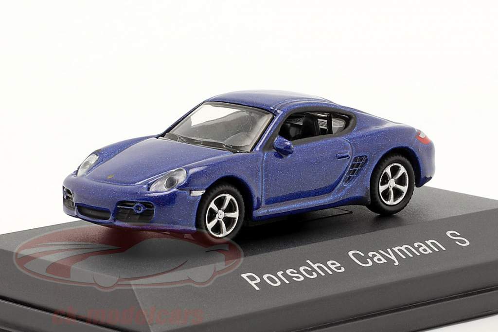 Porsche Cayman S azul metálico 1:87 Welly