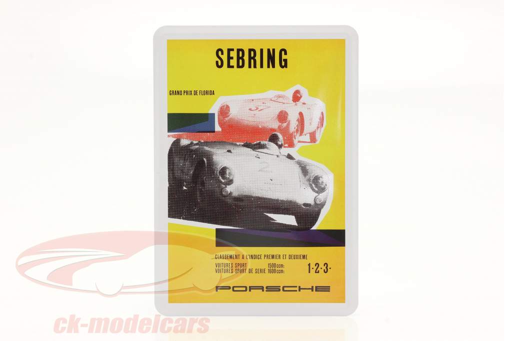 Porsche metal postcard: Porsche 550 Spyder Sebring