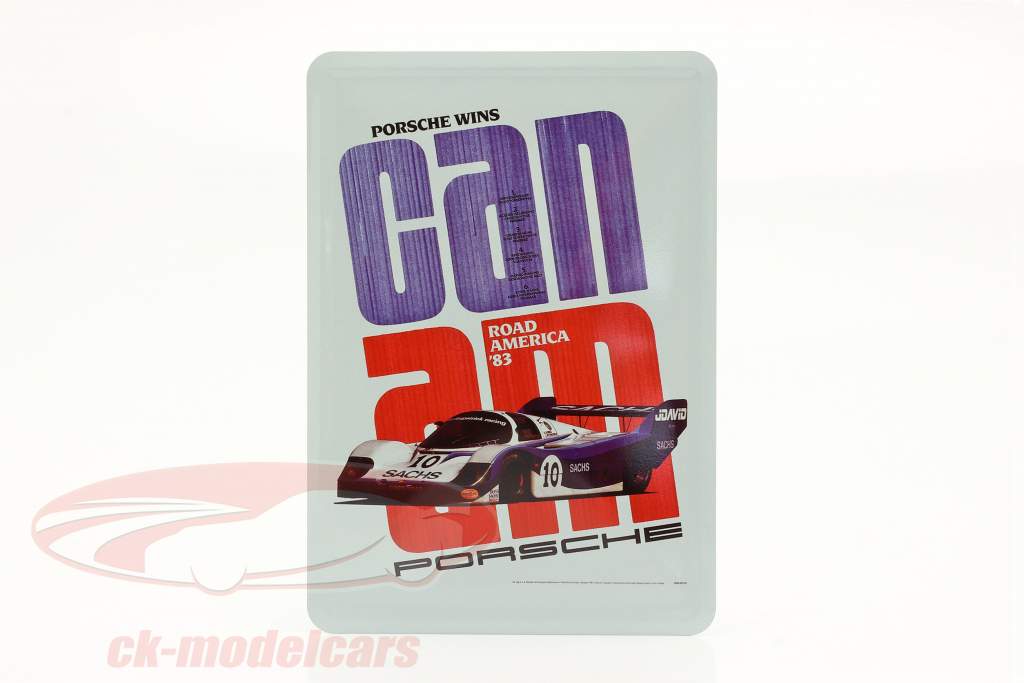 Porsche 金属のポストカード： Can-Am Road America 1983
