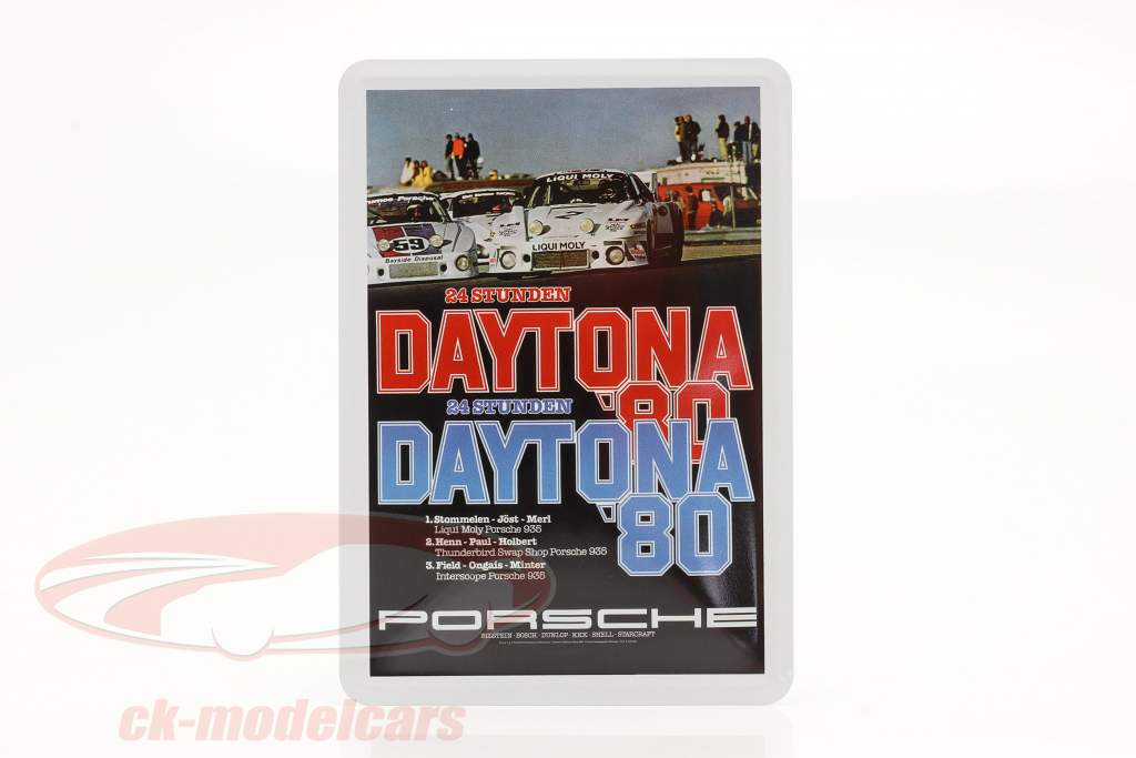 Porsche 金属のポストカード： 24h Daytona 1980