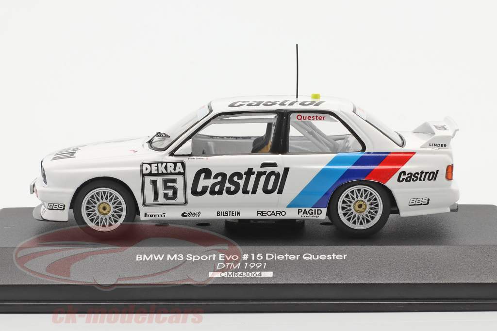 BMW M3 (E30) #15 DTM 1991 Dieter Quester 1:43 CMR