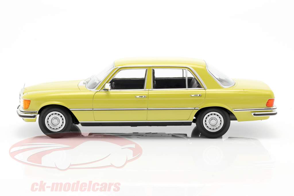Mercedes-Benz S-класс 450 SEL 6.9 (W116) 1975-1980 мимоза желтая 1:18 iScale