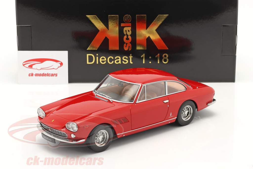 Ferrari 330 GT 2+2 Baujahr 1964年 rot 1:18 KKスケール
