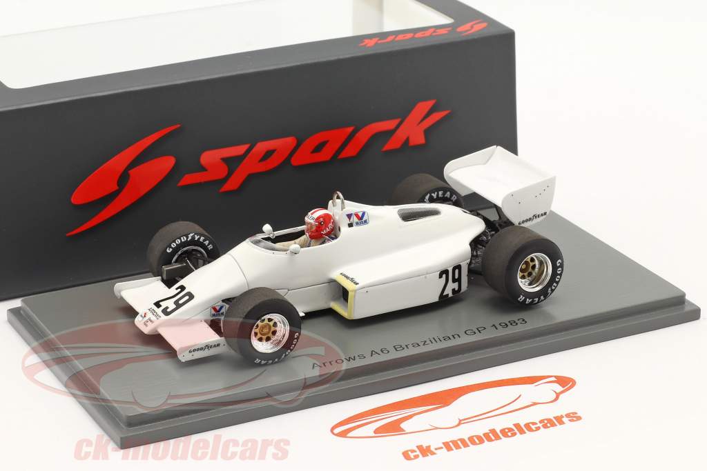 Marc Surer Arrows A6 #29 6° brasiliano GP formula 1 1983 1:43 Spark