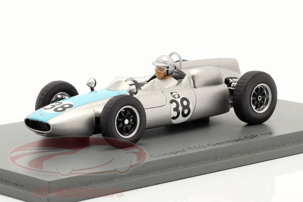 Bernard Collomb Cooper T53 #38 Duitse GP formule 1 1961 1:43 Spark