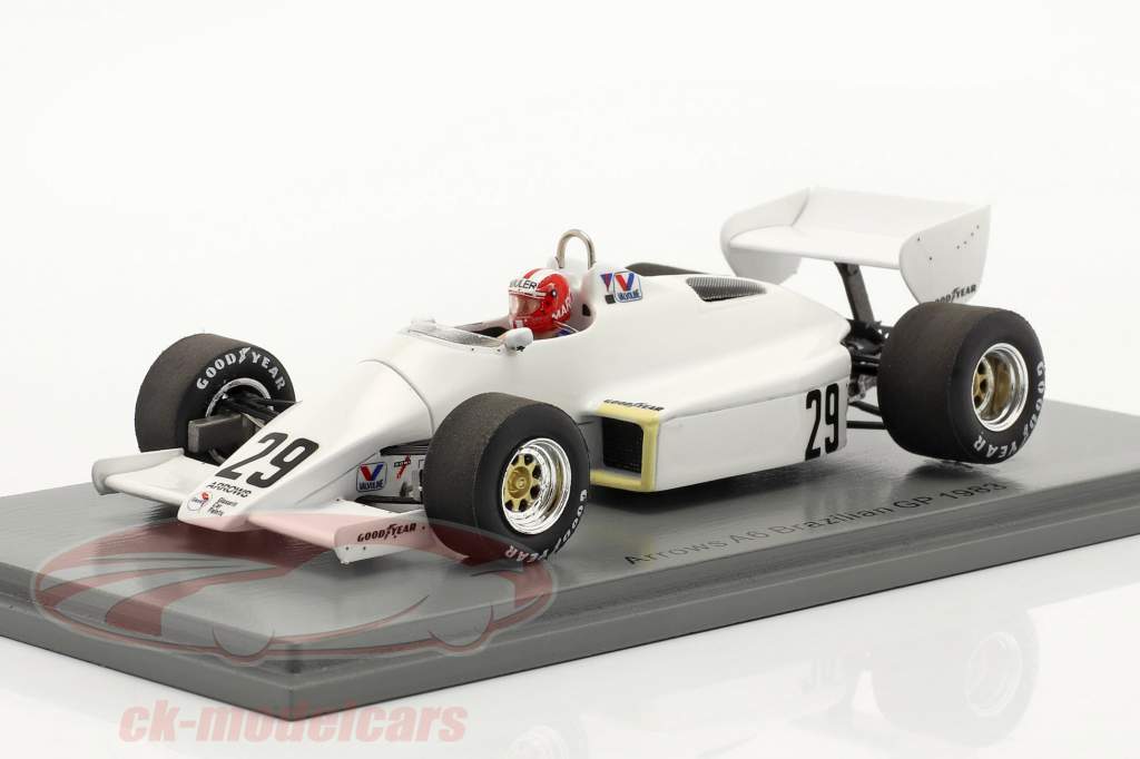 Marc Surer Arrows A6 #29 6th Brasilien GP Formel 1 1983 1:43 Spark