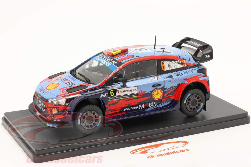 Hyundai i20 Coupe WRC #6 Sieger Rallye Italien Sardinien 2019 1:24 Altaya