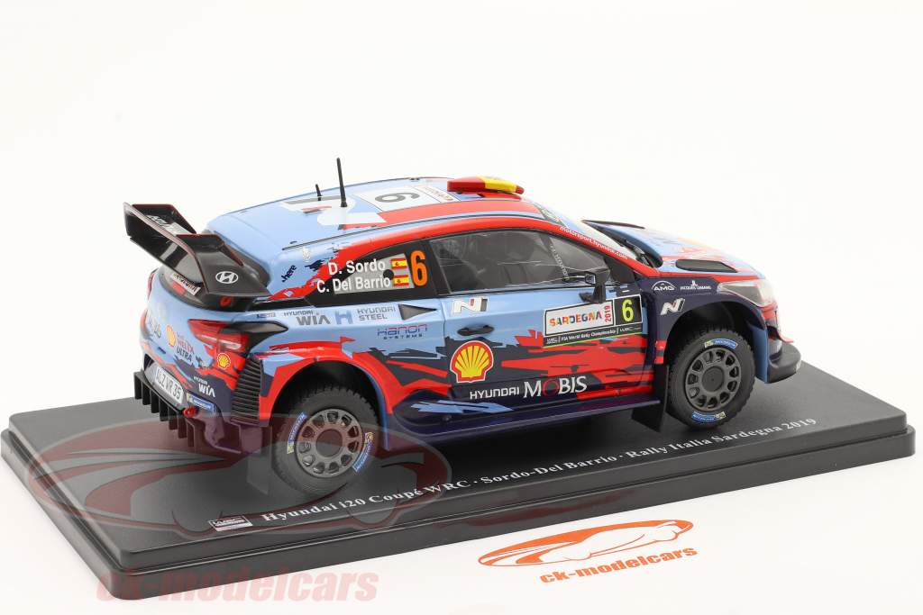 Hyundai i20 Coupe WRC #6 ganador Rallye Italia Cerdeña 2019 1:24 Altaya